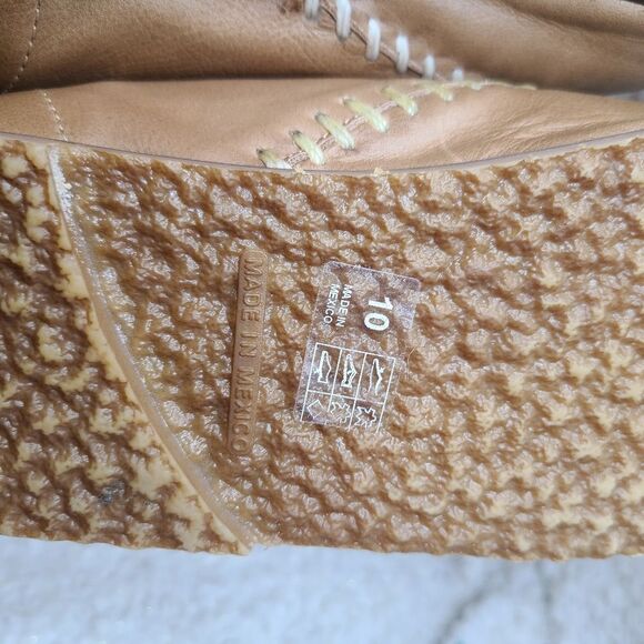 Musse & Cloud Tan Leather Laceup Ankle Boots sz 10 - Picture 8 of 8